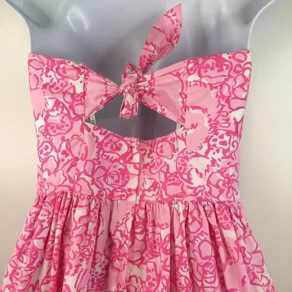 Lilly Pulitzer Richelle She's a Fox Sleeveless Pink Dress  Size 0 - Picture 5 of 11